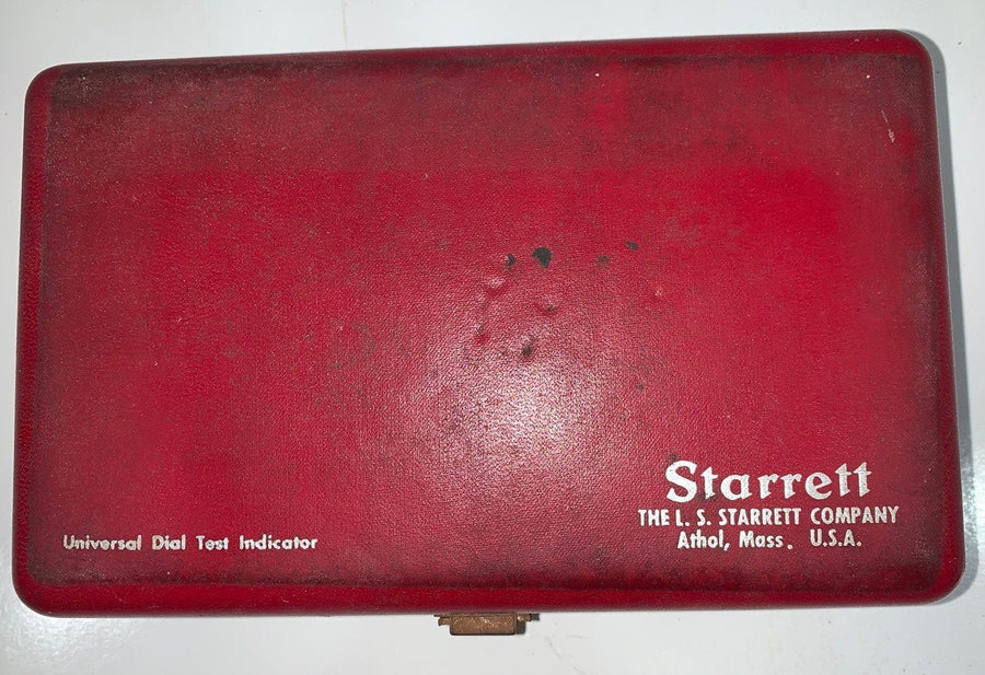 Vintage Starrett Universal Dial Test Indicator Kit In Red Packaging