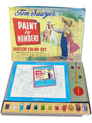 Vintage Toykraft Tom Sawyer Paint By Numbers Water Color Set