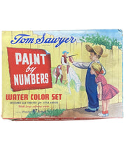 Vintage Toykraft Tom Sawyer Paint By Numbers Water Color Set