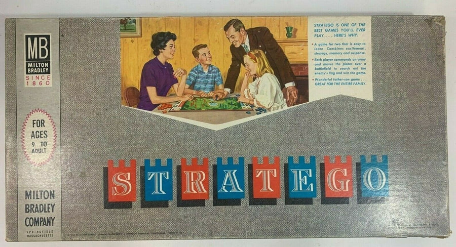 Vintage 1961 Milton Bradley Company Stratego Board Game