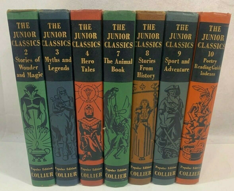 Vintage P. F. Collier The Junior Classics Series Seven Book Set Novel