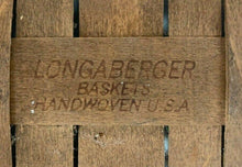 Load image into Gallery viewer, Vintage Longaberger Basket with Handles Signed LM 1986 Made in USA