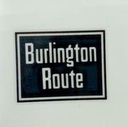 Vintage The Burlington Route Railroad Railway Salad and Dinner Plates
