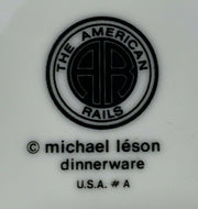 Vintage Michael Leson New York Central System Railroad Railway Set 4 Plates