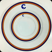 Vintage Chessie System Railroad Railway Dinner and Salad Plates Michael Leson