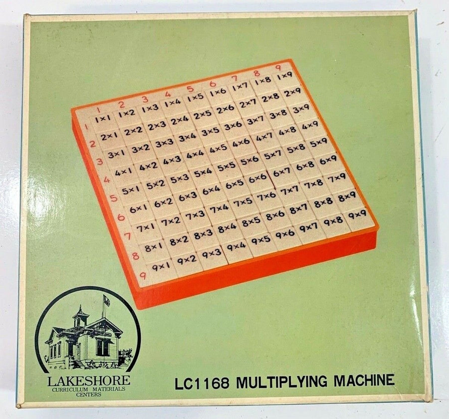 Vintage Lakeshore LC1168 Multiplying Manual Machine Toy for Teachers and Kids