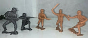 Vintage Louis Marx and Company Plastic Toy Soldiers Lot of 18 6 Inch