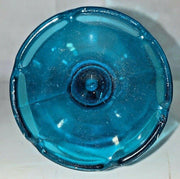 Vintage 16 Inch Mid Century Modern Blue Viking Art Glass Vase