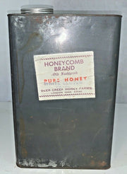 Vintage Honey Comb Brand Old Fashioned White Clover Honey London Ohio Tin
