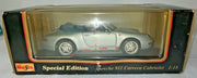 Vintage Maisto 1994 Silver Porsche 911 Carrera Cabriolet Diecast 1/18 model