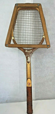 Vintage Bancroft Billie Jean Signature King Wooden Tennis Racket 27 Inch w Cover