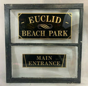 Antique Old Window Euclid Beach Park Amusement Main Entrance Cleveland Ohio