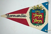 Vintage Le Havre Port Normandie France Red White and Blue Pennant