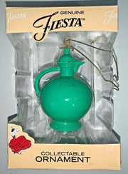 Vintage Genuine Fiesta Light Green Carafe w/ Lid Christmas Tree Ornament