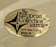 Vintage The European Collection Crystal Cake Stand Made in Yugoslavia