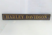 Harley Davidson Motorcycle Black Jalousie Thick Glass Display Sign
