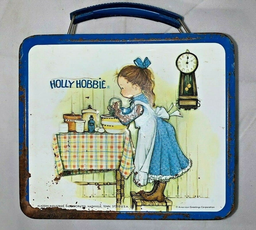 Vintage Aladdin Industries 1972 Holly Hobbie Metal Lunch Box
