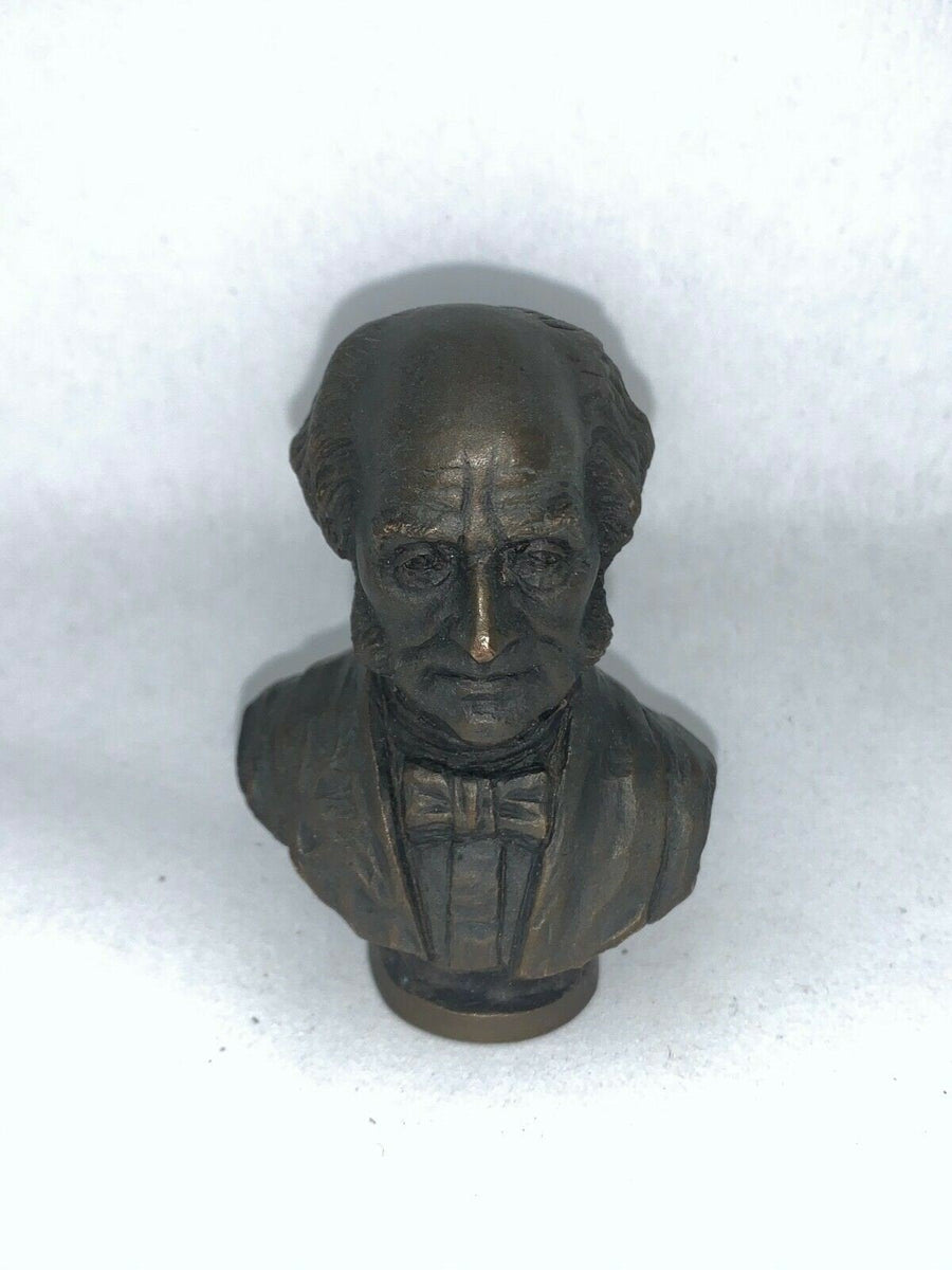 President Martin Van Buren Bust Statue Bronze Franklin Mint