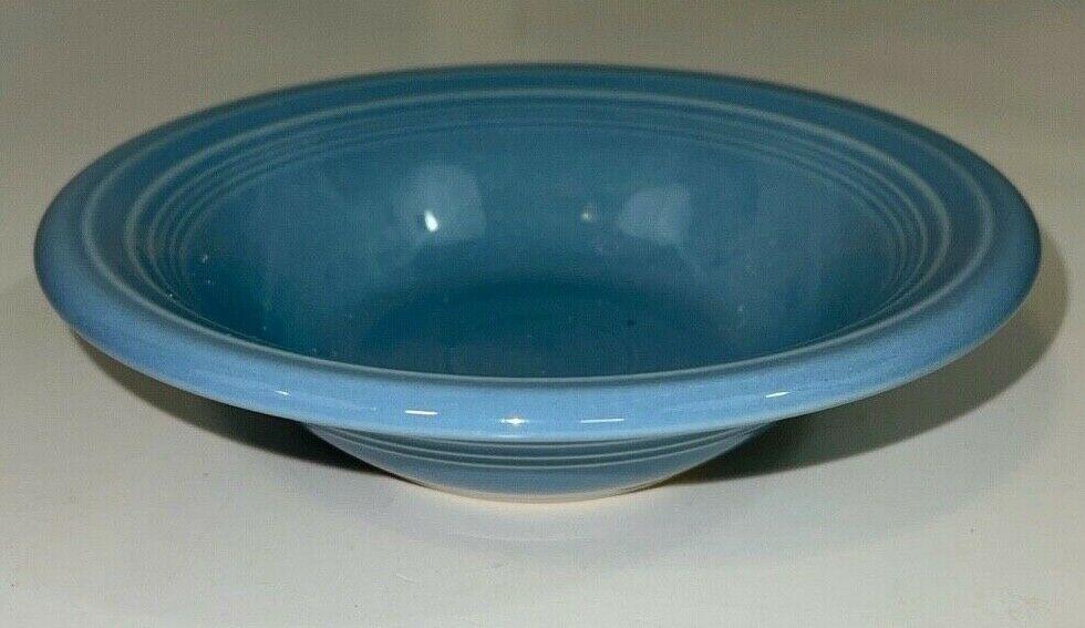 Vintage Fiesta Homer Laughlin Stacking Cereal Bowl Blue Periwinkle