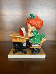 Goebel Redhead Figurine "Spellbound" Girl Reading Book