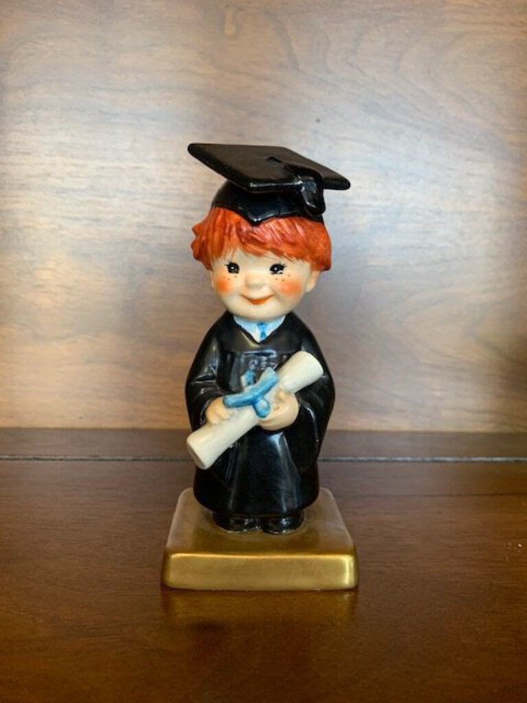 Goebel Redhead Figurine Graduation Boy
