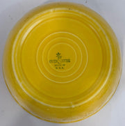 Vintage Homer Laughlin Oven Serve Yellow 8 1/2 inch Mixing Bowl Floral