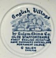 Vintage English Village Salem China co Old Staffordshire 74 Piece Set