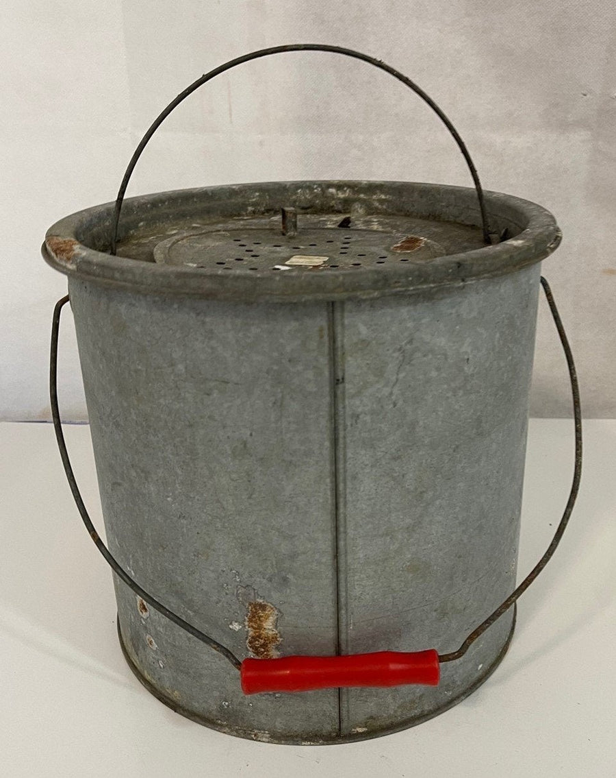 Vintage Frabill's Min-O-Life Galvanized Minnow Bucket