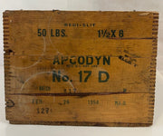 Vintage Atlas Powder Co Dynamite Explosives Wooden Crate