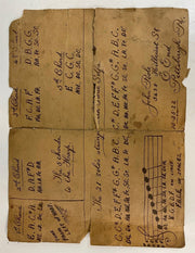Vintage 1922 Mandolin Harp John Poole Pittsburg Pa w/ Original Paper