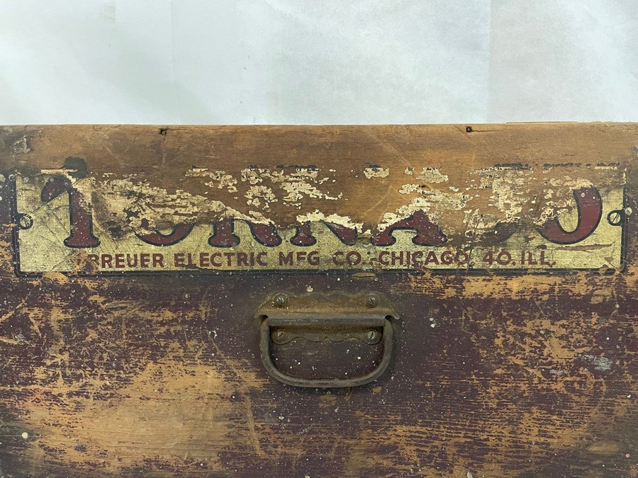 Wooden Antique Tornado Wood Tool Box