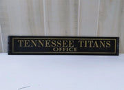Tennessee Titians Football Office Antique Jealousy Glass Sign