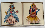 Vintage Hallmark Dolls of Many Lands Note Cards in original box