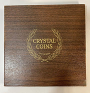 Imperial Glass 1971 Series Crystal Coins Collectors Plate
