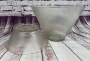 Mid Century Modern Vintage Punch Bowl with 12 Glasses