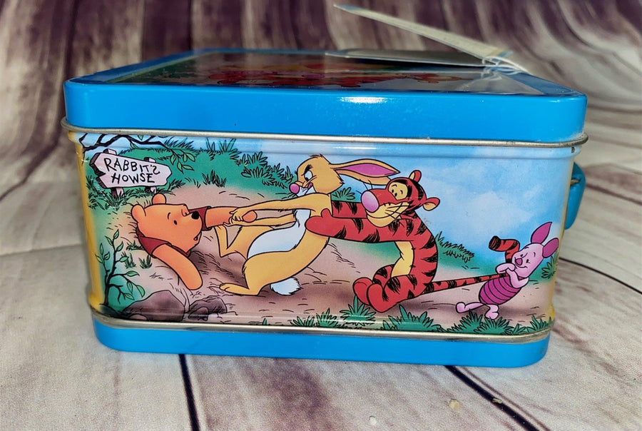 Vintage Rabbits Howse Winnie the Pooh Metal Tin Lunch Box