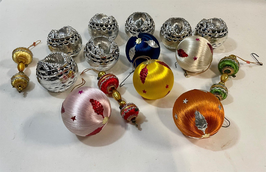 Vintage Mid Century Christmas Ornament Lot
