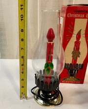 Vintage Mid Century Christmas Candle Lamp Set of 2