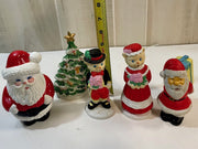 Vintage Christmas Ceramic Figurine Lot