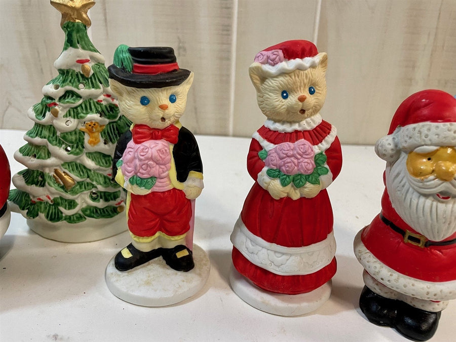 Vintage Christmas Ceramic Figurine Lot