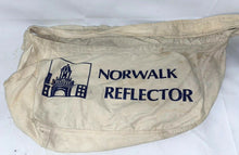 Load image into Gallery viewer, Rare Vintage Norwalk Reflector Canvas Newspaper Delivery Bag Huron Sandusky Ohio