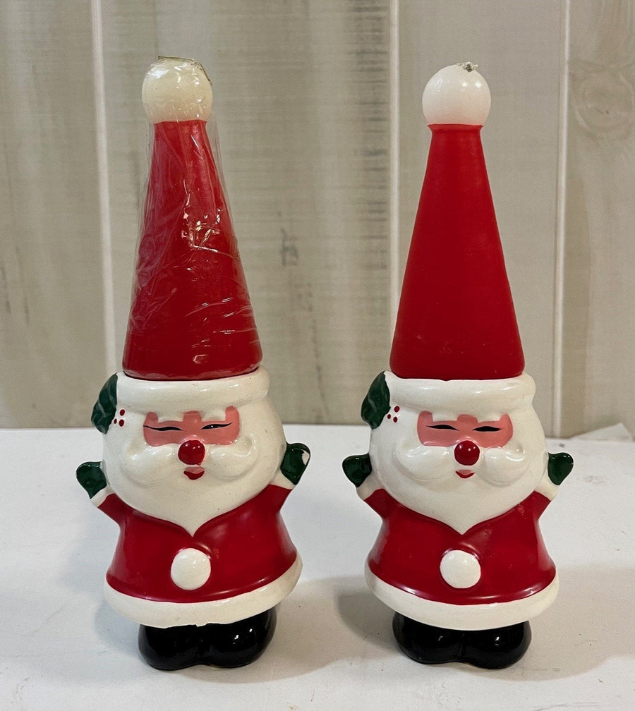Retro Santa Claus Christmas Vintage Figurine Set of 2