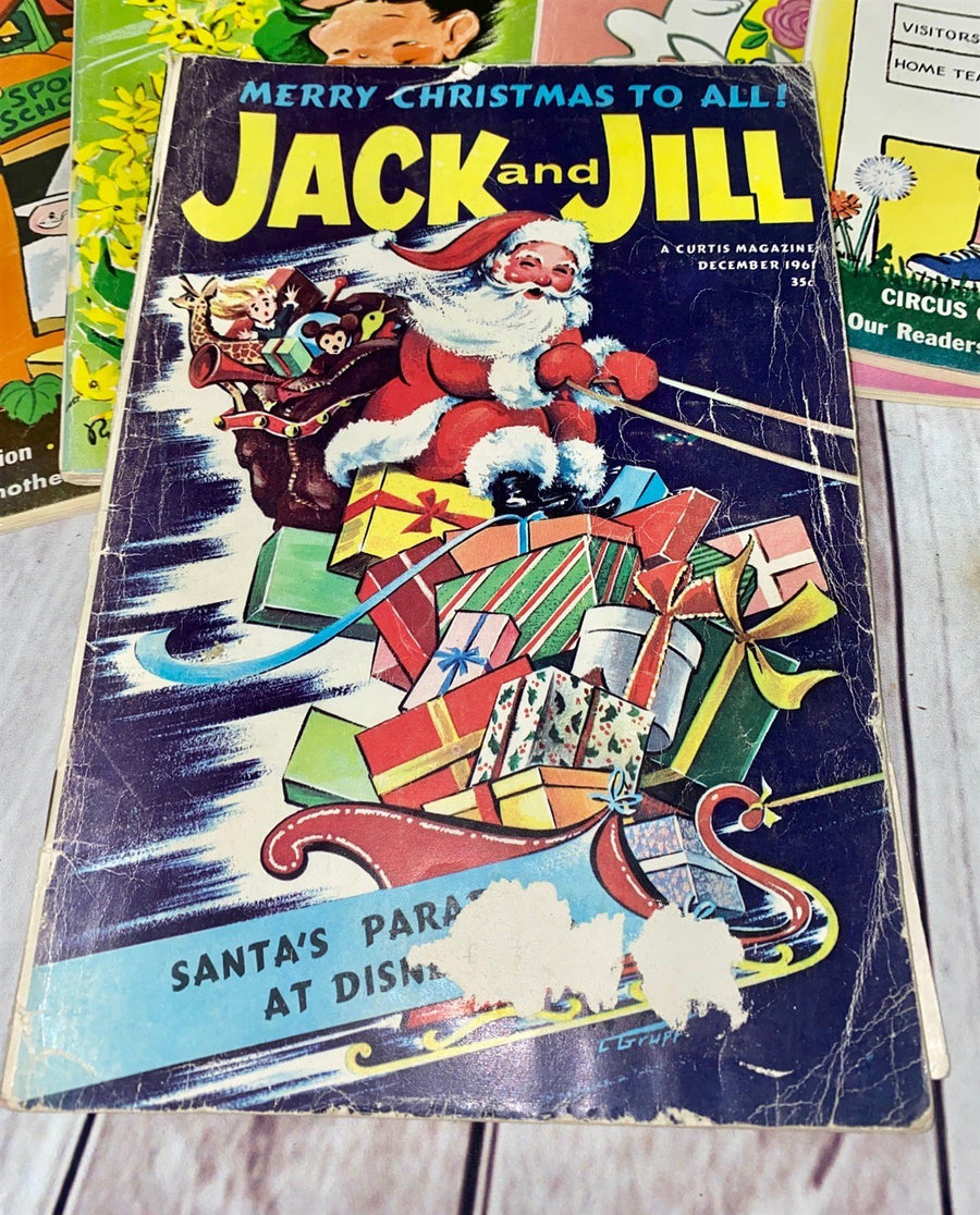 Vintage Lot of 13 1961-1962 Jack and Jill Children's Magazines