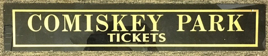 Comiskey Park Chicago White Sox Jalousie Glass Ticket Booth Sign