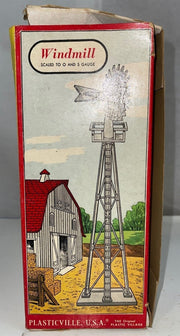 Vintage 50's Bachmann Plasticville 1408 Windmill Kit in box S and O Gauge
