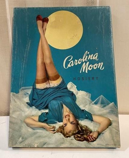 Vintage Mid Century Carolina Moon 1950s Hosiery Display Box