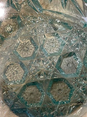 Beautiful Vintage Opalescent Depression Glass Decorative Bowl