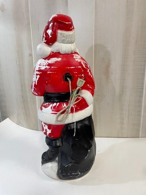 Vintage Empire Plastic Santa Claus Christmas Blow Mold Decoration