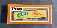 Load image into Gallery viewer, 5 Tyco HO Advertising Train Box Cars Sanka Old Dutch Morton Salt Tropicana Heinz