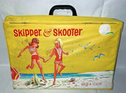 Vintage 1965 Skipper and Skooter Yellow Barbie Doll Case